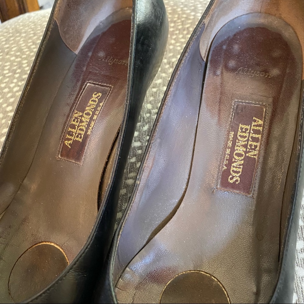 Vintage Black Leather Heel Size 8 - Picture 6 of 6